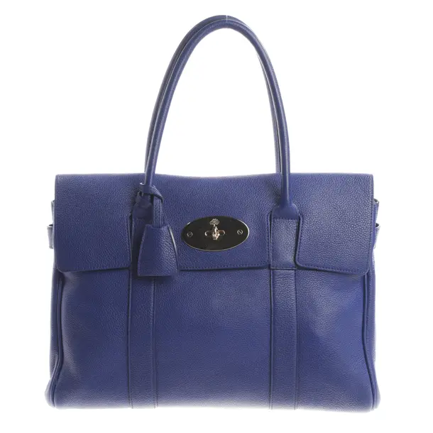 Schultertasche, in Navy, Leder, Mulberry