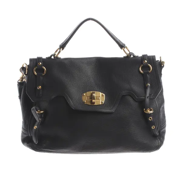 Schultertasche, in Navy, Leder, Miu Miu