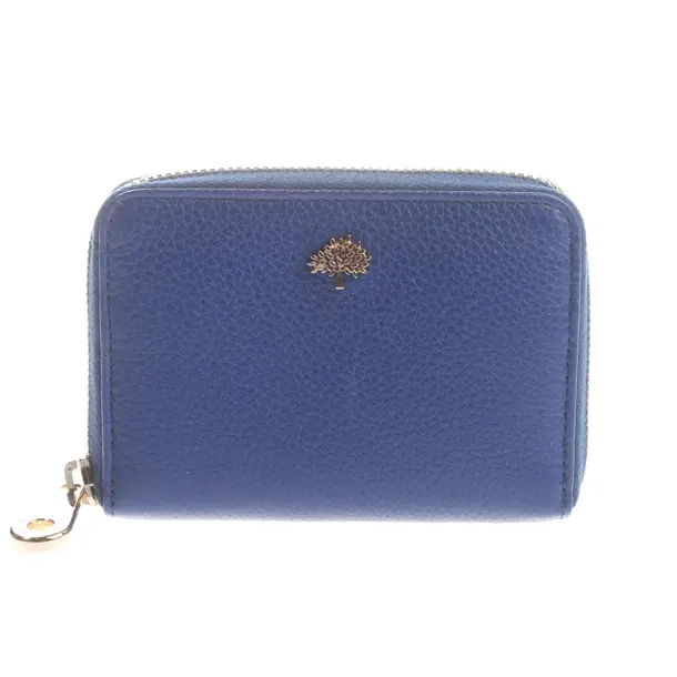 Geldbörse, in Blau, Leder, Mulberry