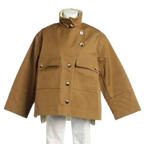 Mid-Season Jacket, in Brown, Cotton, Ganni