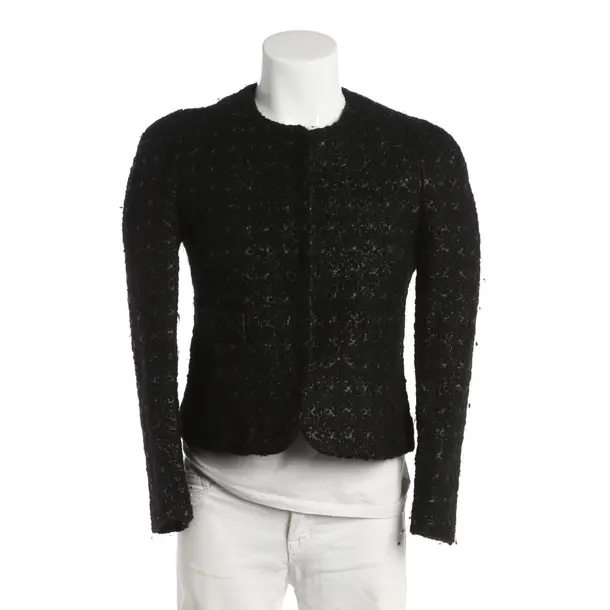 Mid-Season Jacket, in Black, Wool, Strenesse