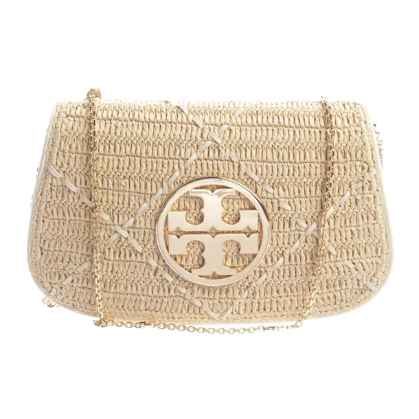 Shoulder Bag, in Beige, Straw, Tory Burch