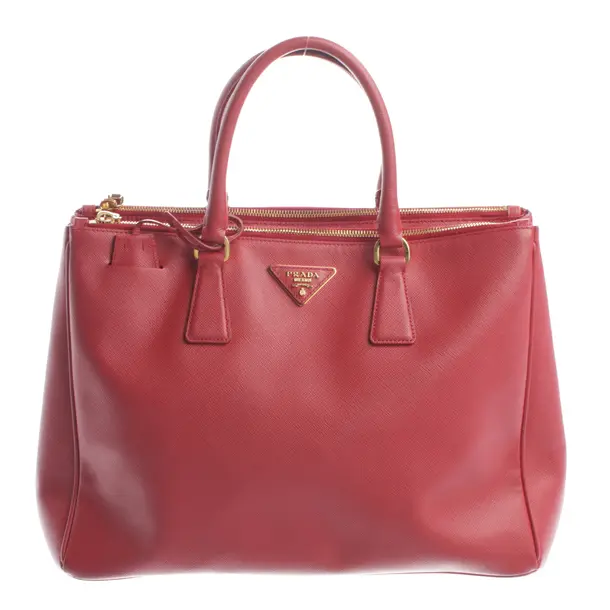 Handtasche, in Rot, Leder, Prada