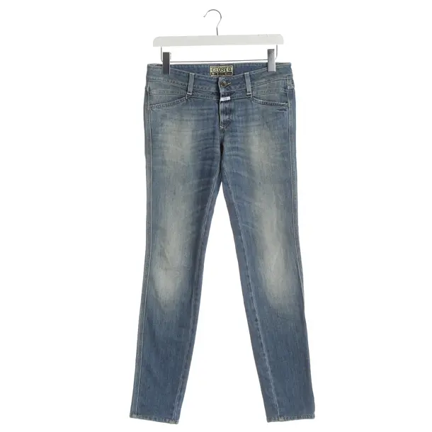 Jeans slim fit, in Azzurro, Cotone, Chiuso