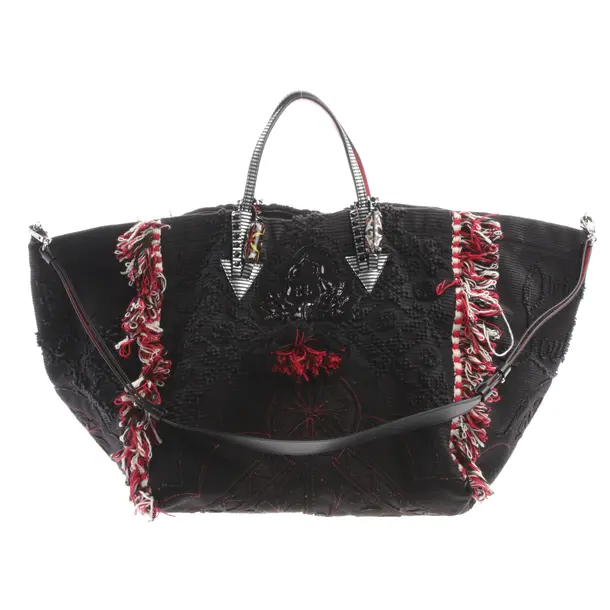 Handtasche, in Schwarz, Baumwolle, Christian Louboutin