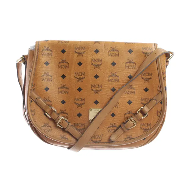Shoulder Bag, in Light Brown, Leather, MCM