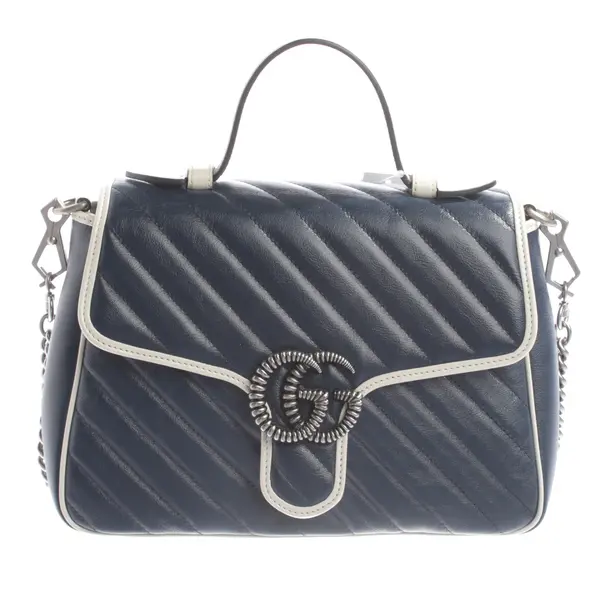 Handbag, in Navy, Leather, Gucci