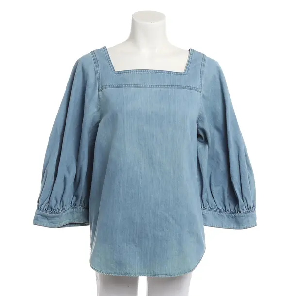Bluse, in Blau, Baumwolle, SoSue