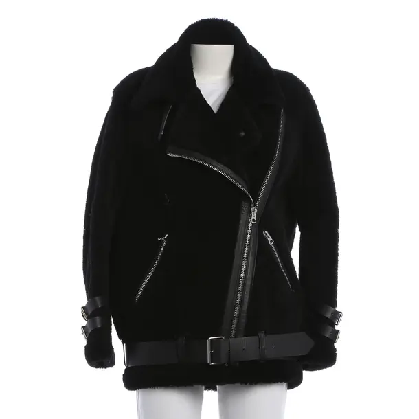 Giacca in pelle di agnello, in Nero, Pelle, Studi Acne