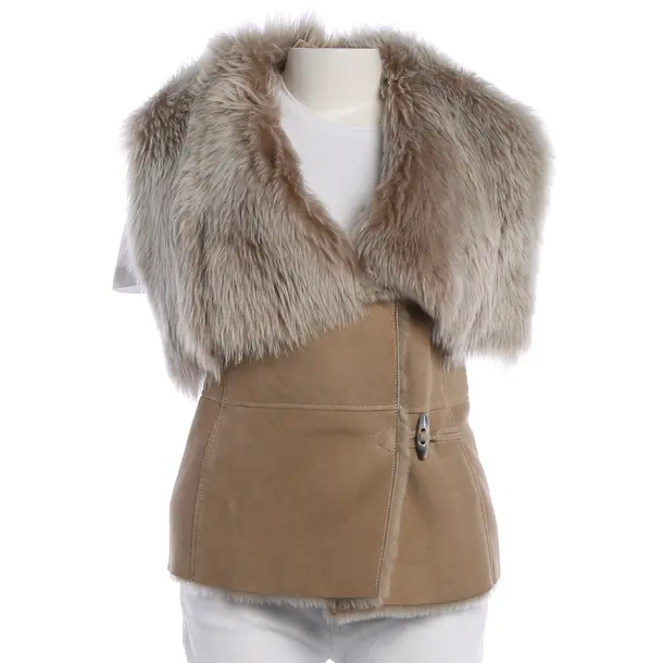 Vest, in Light Brown, Leather, Windsor