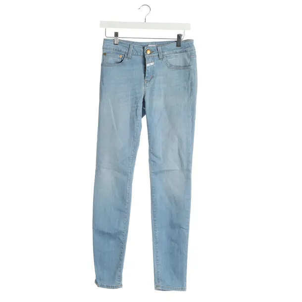 Jeans slim fit, in Azzurro, Cotone, Chiuso