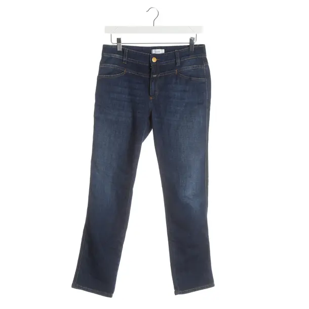 Straight Fit Jeans, in Navy, Cotton, Closed