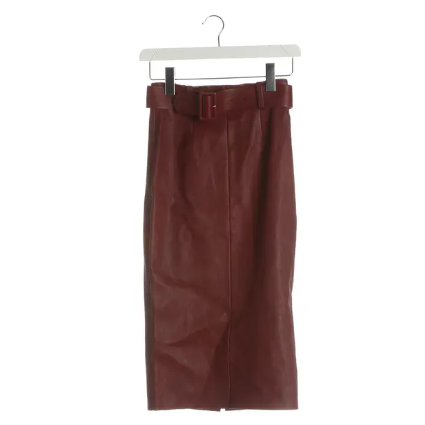 Skirt, in Red, Leather, Stouls