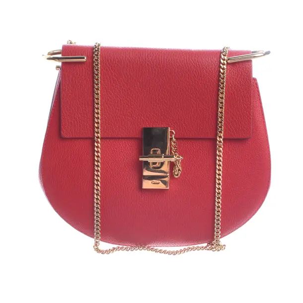 Schultertasche, in Rot, Leder, Chloé
