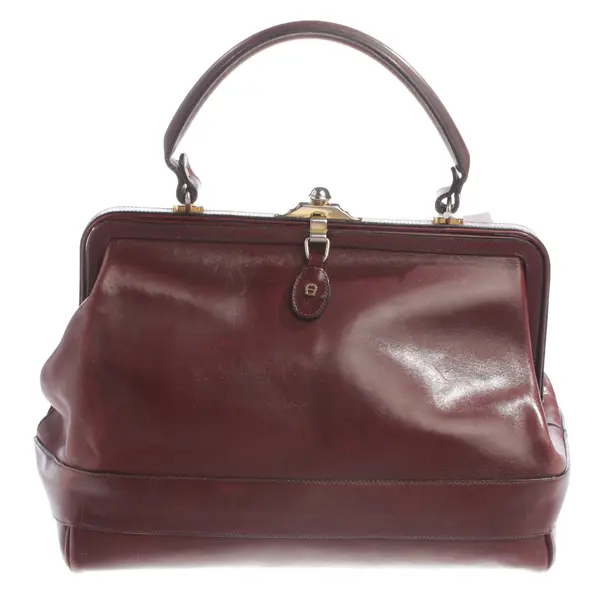 Handtasche, in Bordeaux, Leder, Aigner