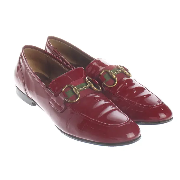 Loafers, in Red, Gucci
