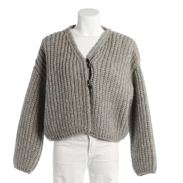 Cardigan, in Gray, Cotton, Forte_Forte