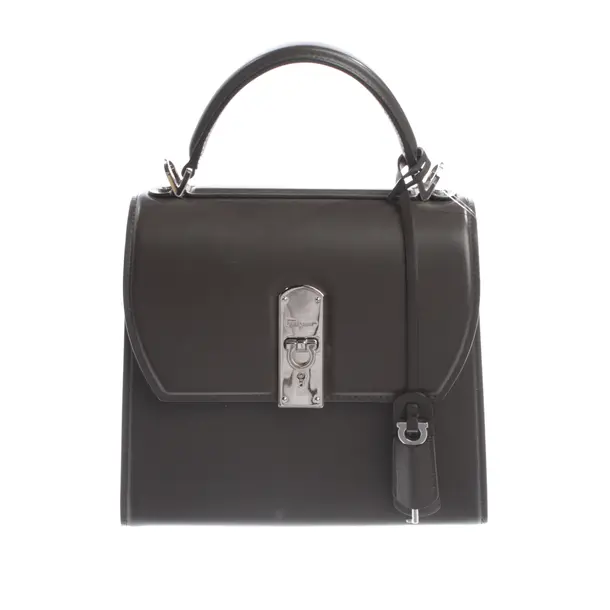 Handbag, in Dark Brown, Leather, Salvatore Ferragamo