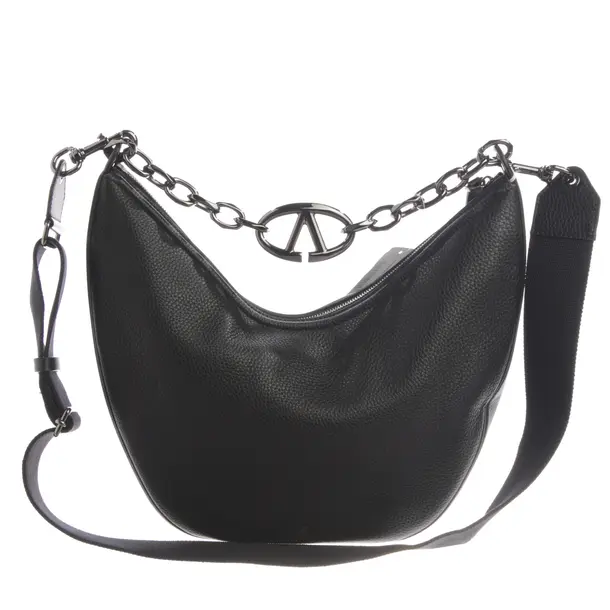 Shoulder Bag, in Black, Leather, Valentino