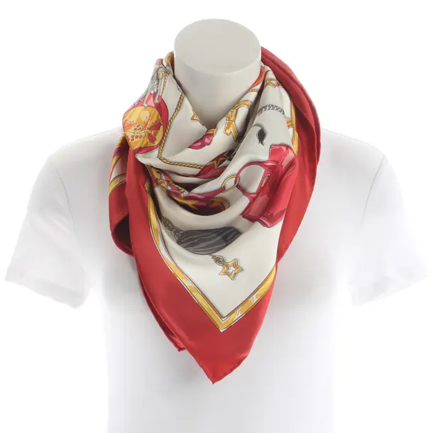 Shawl, in Multicolored, Silk, Salvatore Ferragamo