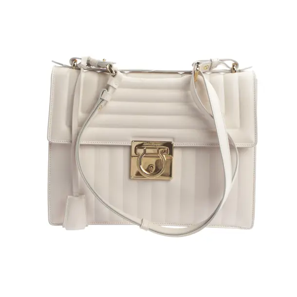 Handtasche, in Cream, Leder, Salvatore Ferragamo