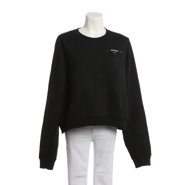 Sweatshirt, in Schwarz, Baumwolle, Off-White