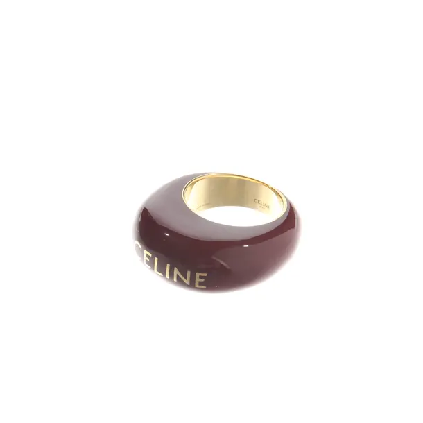 Ring, in Bordeaux, Metall (metallisch, metallisiert), Céline