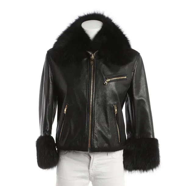 Lederjacke, in Schwarz, Leder, Dolce & Gabbana