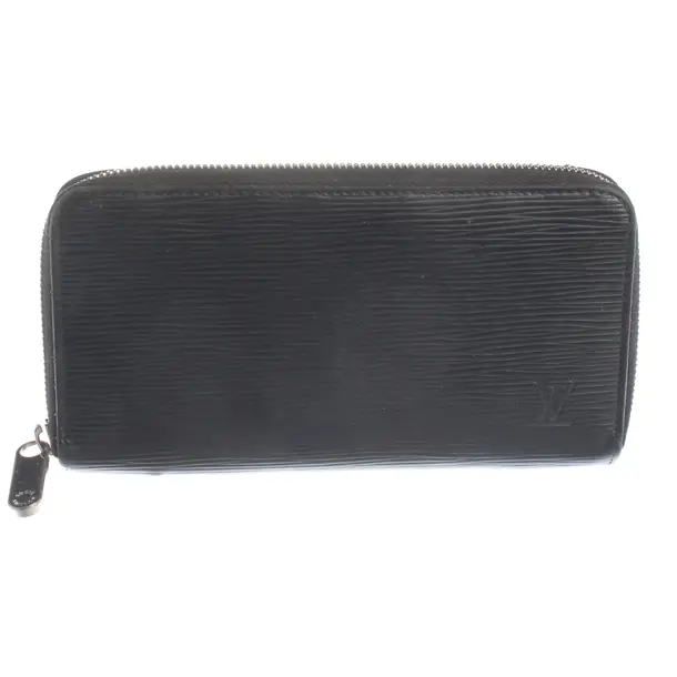 Geldbörse, in Schwarz, Leder, Louis Vuitton