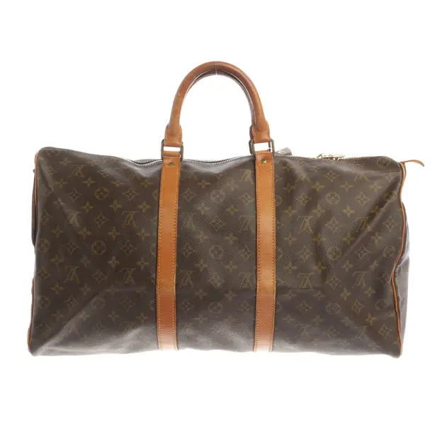 Weekender Bag, in Brown, Canvas, Louis Vuitton