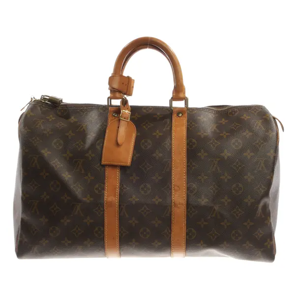 Weekender Bag, in Brown, Canvas, Louis Vuitton