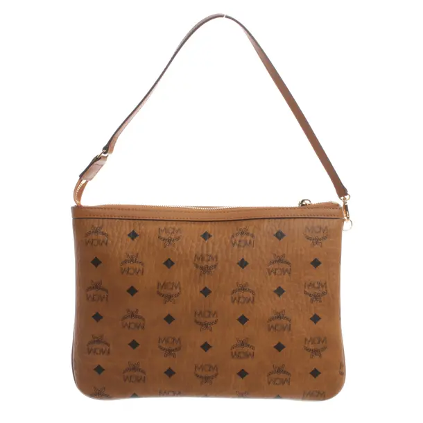 Handtasche, in Hellbraun, Leder, MCM