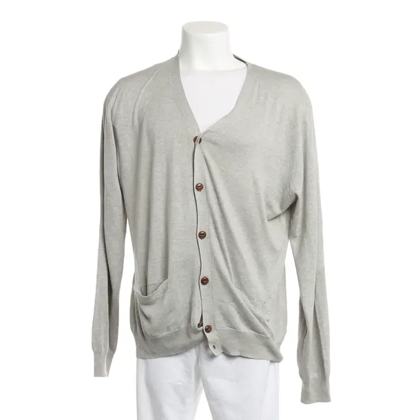 Strickjacke, in Hellgrau, Seide, Gant