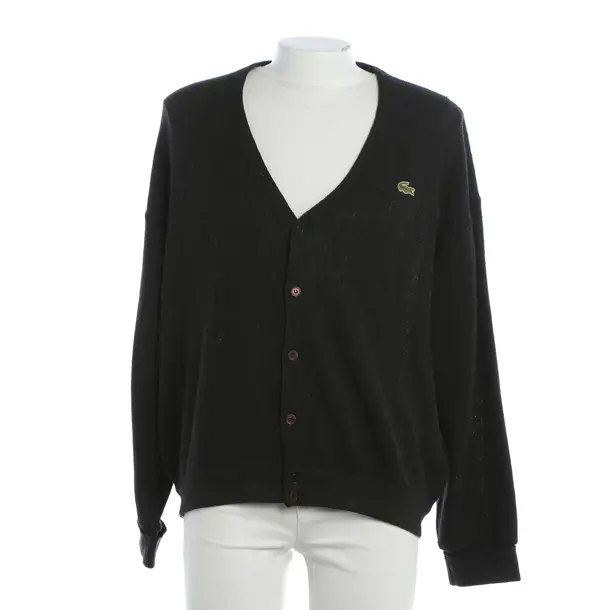 Cardigan, in Grigio scuro, Lana, Lacoste