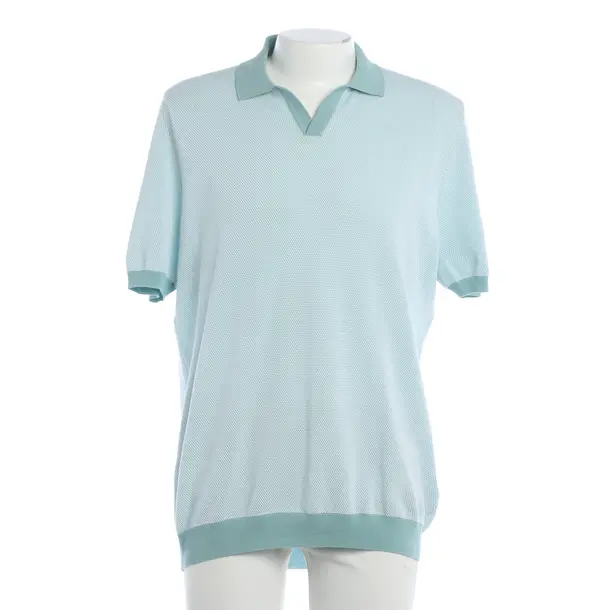 Poloshirt, in Hellblau, Baumwolle, Gran Sasso