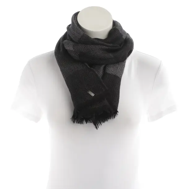 Schal, in Hellgrau, Wolle, Hugo Boss Black Label