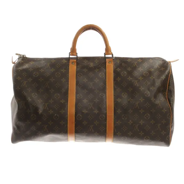 Weekender Bag, in Brown, Canvas, Louis Vuitton