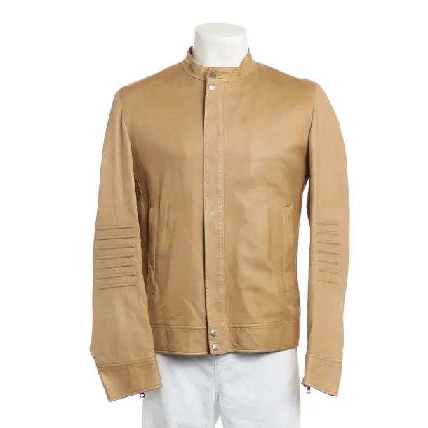 Leather Jacket, in Brown, Leather, Gucci