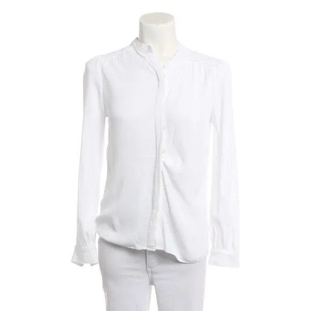 Camicetta, in Bianco, Cotone, Chiuso