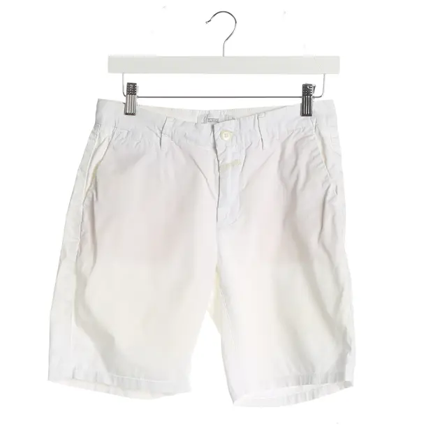 Shorts, in White, Cotton, Closed