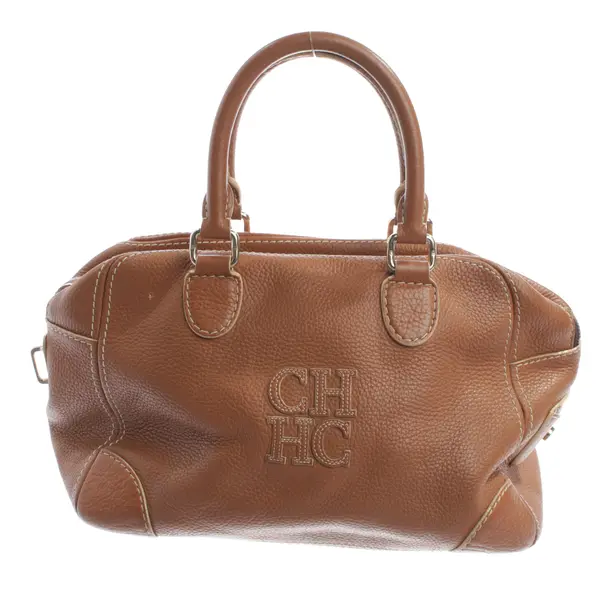 Handtasche, in Braun, Leder, Carolina Herrera