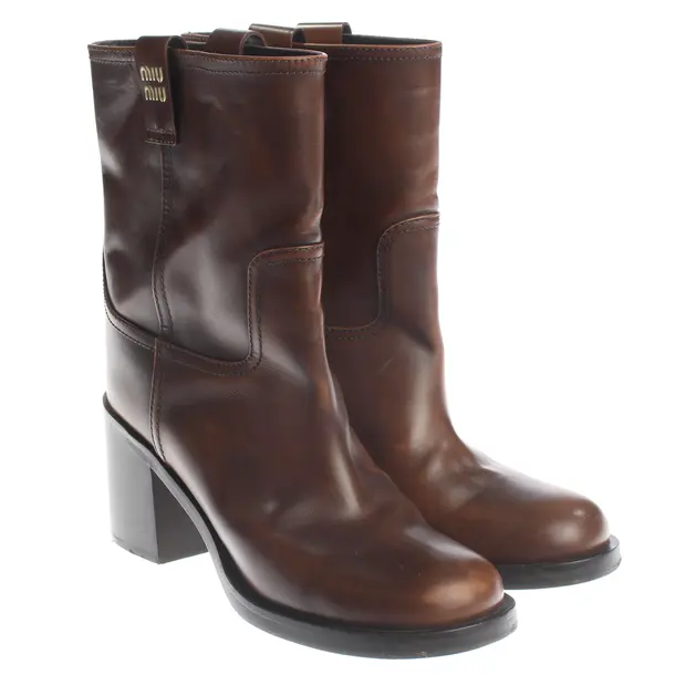Stiefeletten, in Braun, Miu Miu