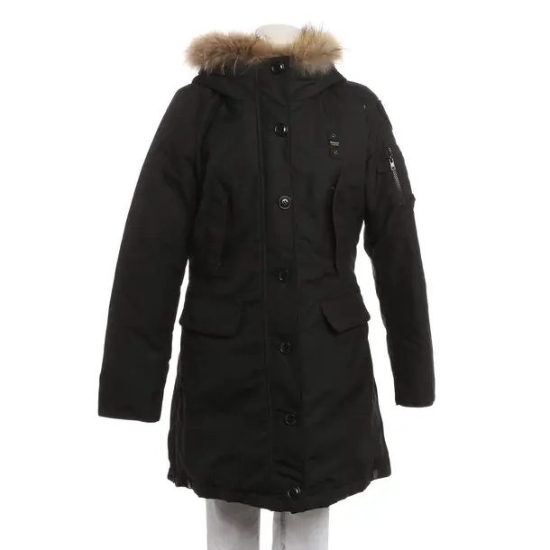 Winterjacke, in Schwarz, Polyimid, Blauer USA