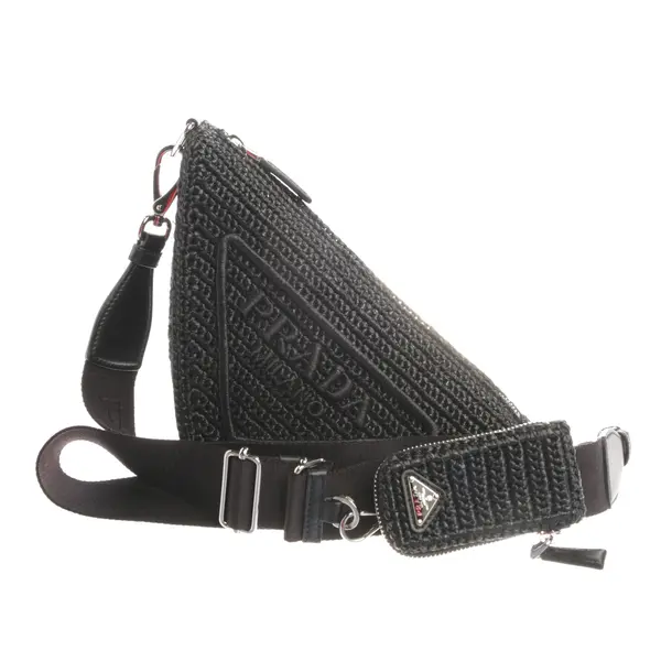 Schultertasche, in Schwarz, Polyamid, Prada