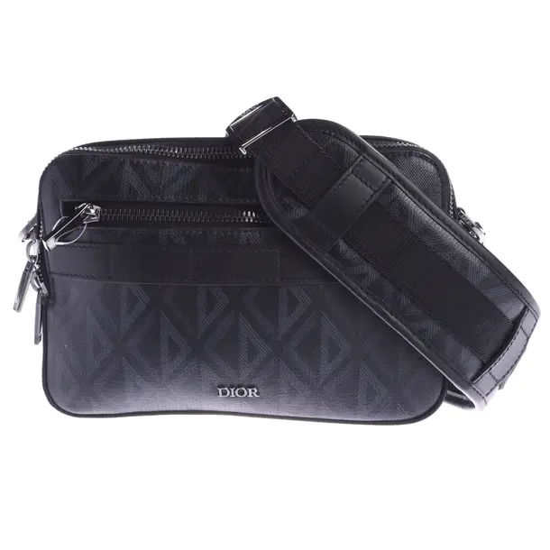 Shoulder Bag, in Black, Leather, Dior