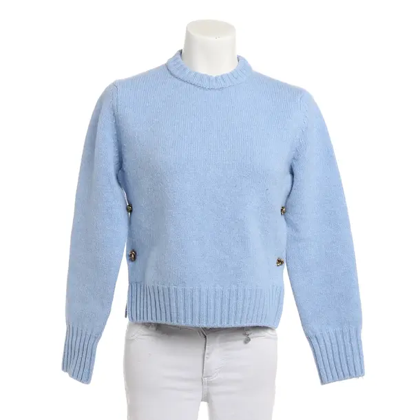 Wollpullover, in Blau, Wolle, Bottega Veneta