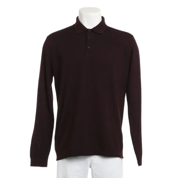Jumper, in Bordeaux, Wool, Roberto Collina
