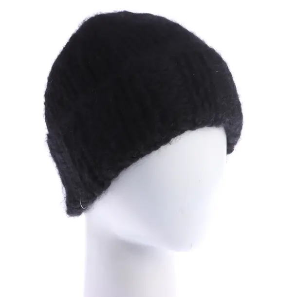 Beanie, in Black, Cashmere, Ella Silla