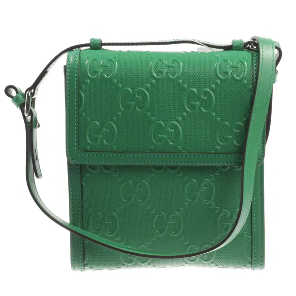 Shoulder Bag, in Green, Leather, Gucci