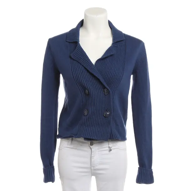 Strickjacke, in Blau, Wolle, Bloom